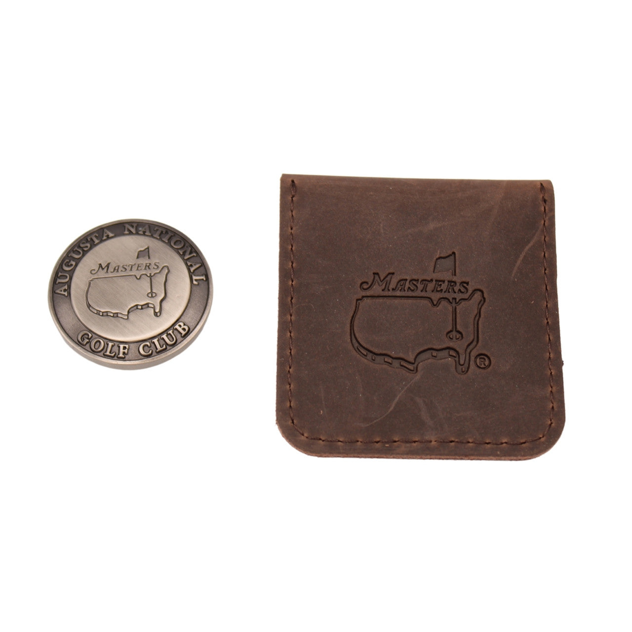 Masters Ball Marker with Leather Pouch