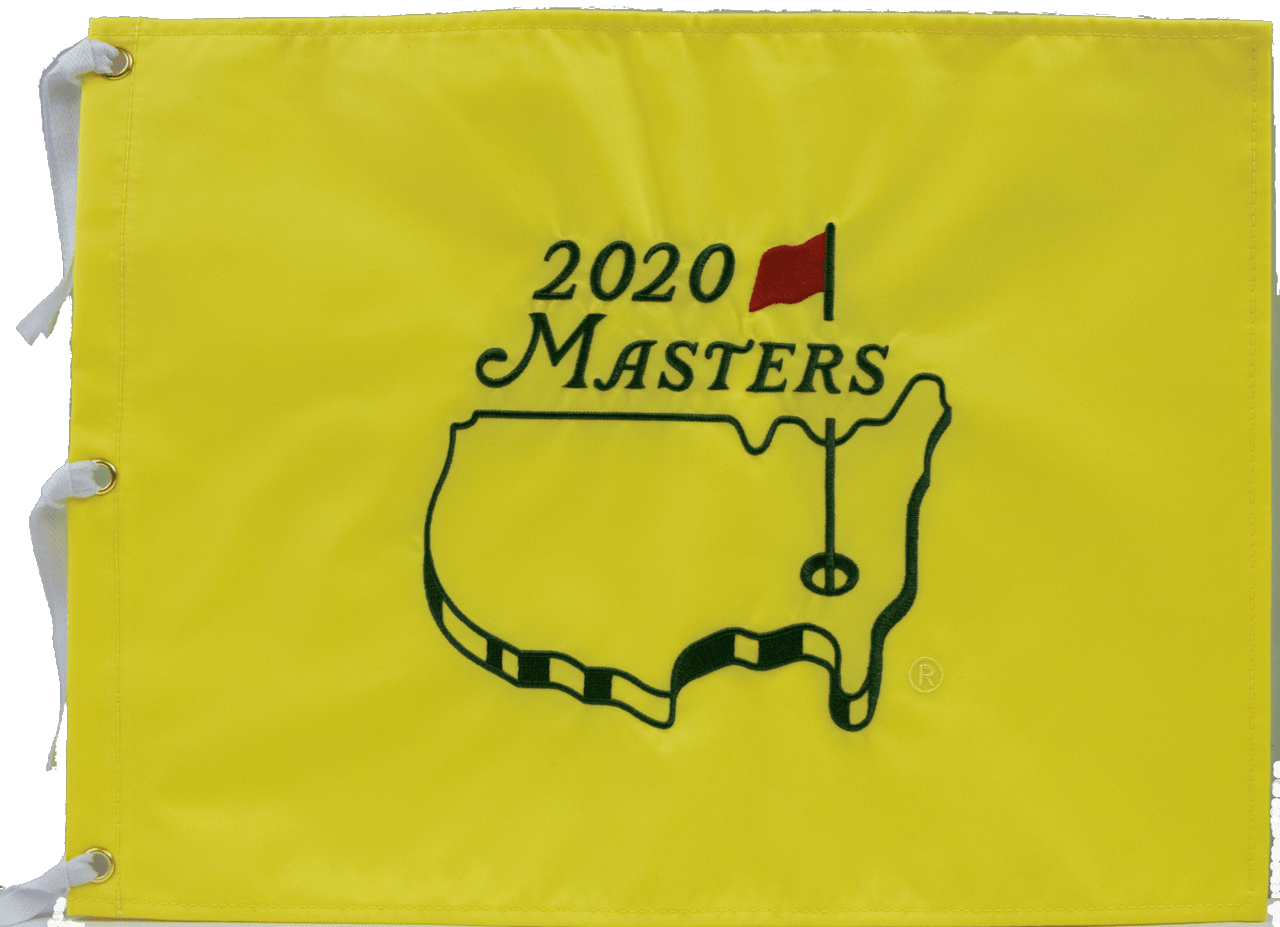 2020 Masters Embroidered Golf Pin Flag - Dustin Johnson Winner