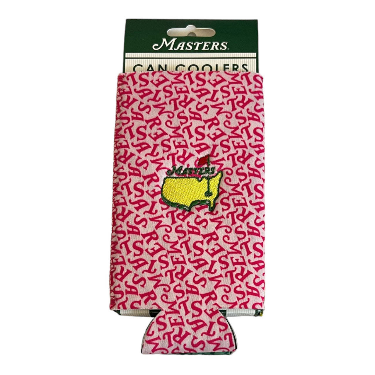 Masters Pink Jumble Wordmark Letters Can Coolers Koozie Set
