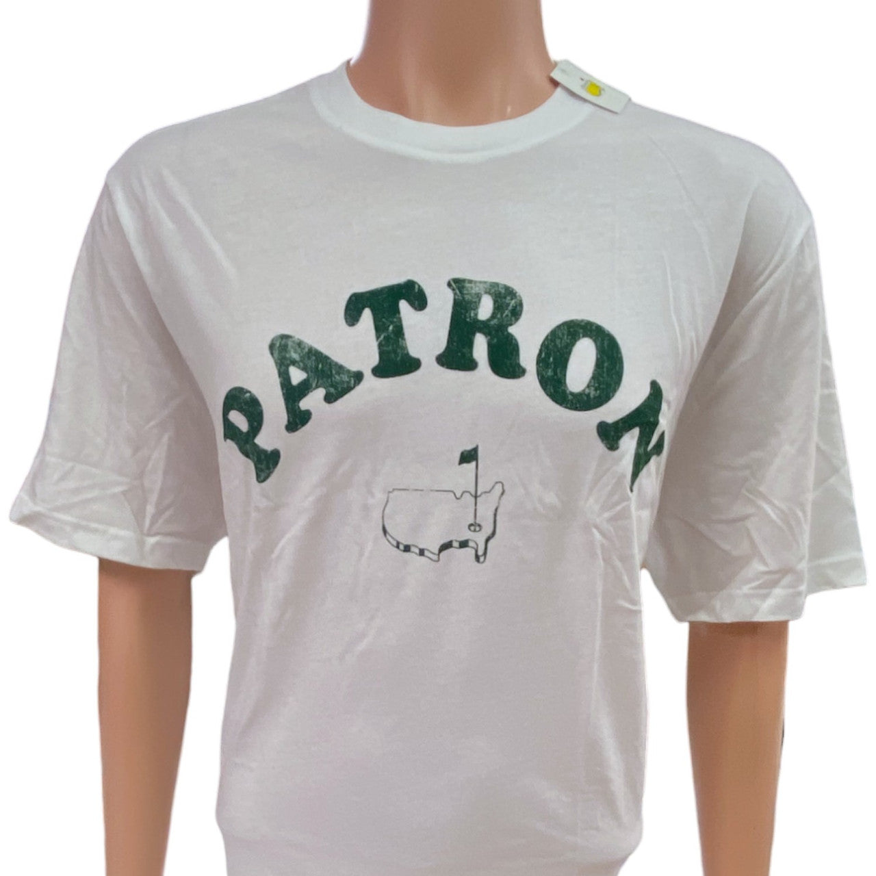 Masters White Patron Tee with Outline Logo