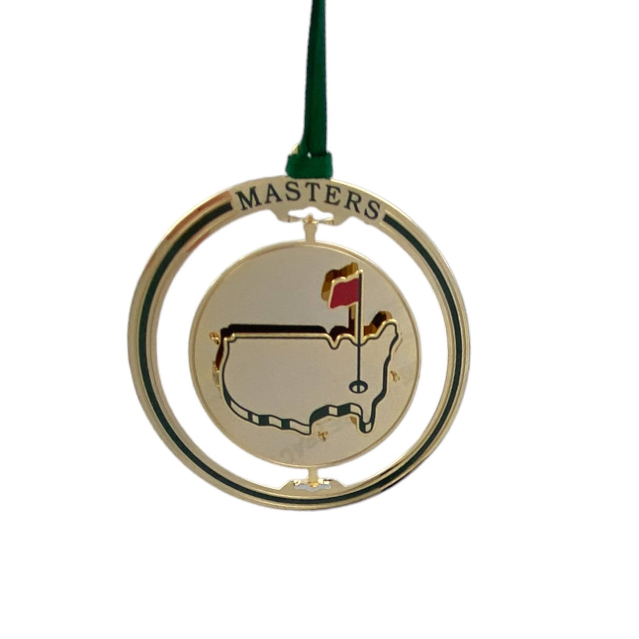 Masters Logo Spinning Circle 3D Decorative Holiday Ornament