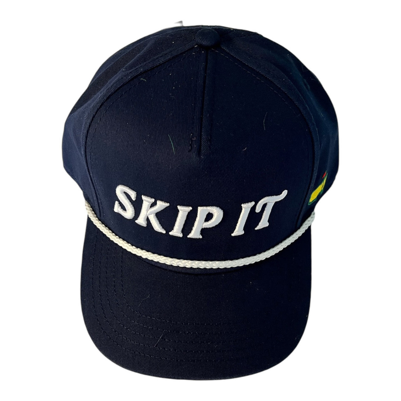 Masters Navy Blue SKIP IT Embroidered White Rope Hat