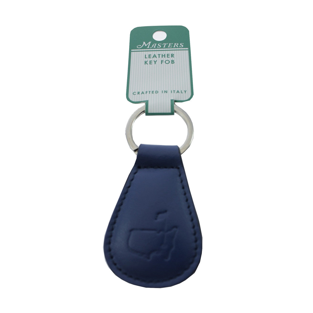 Masters Navy Blue Leather Key Chain
