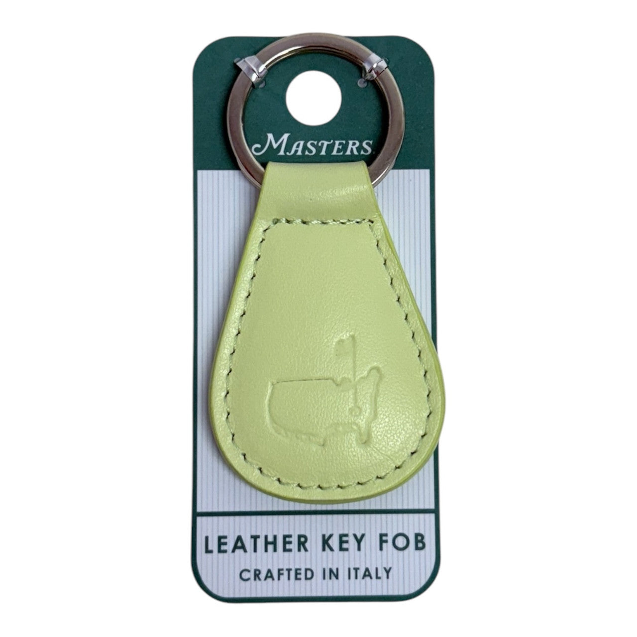 Masters Italian Leather Lime Key Fob