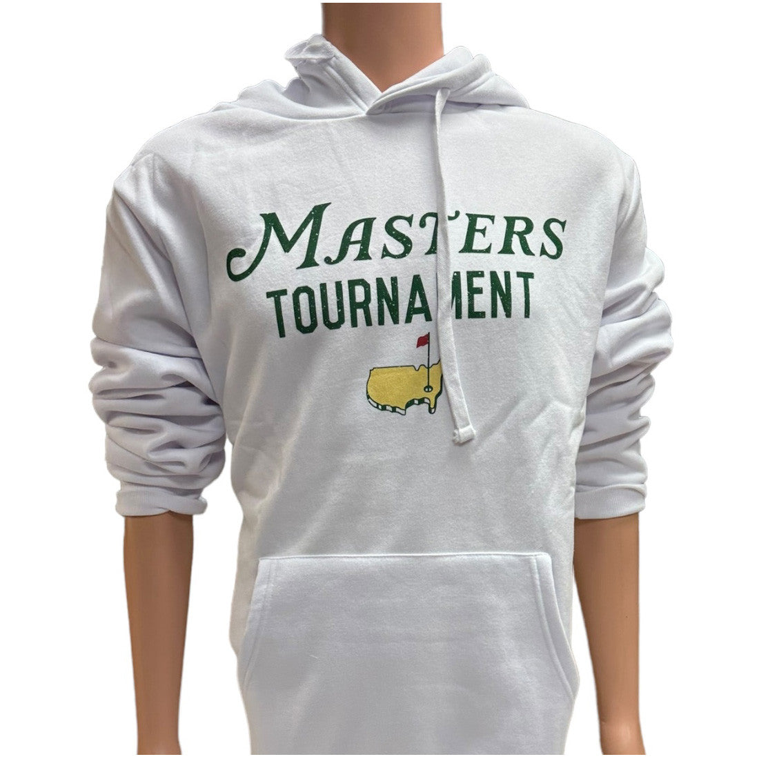 Masters White Cotton Blend Logo Hoodie