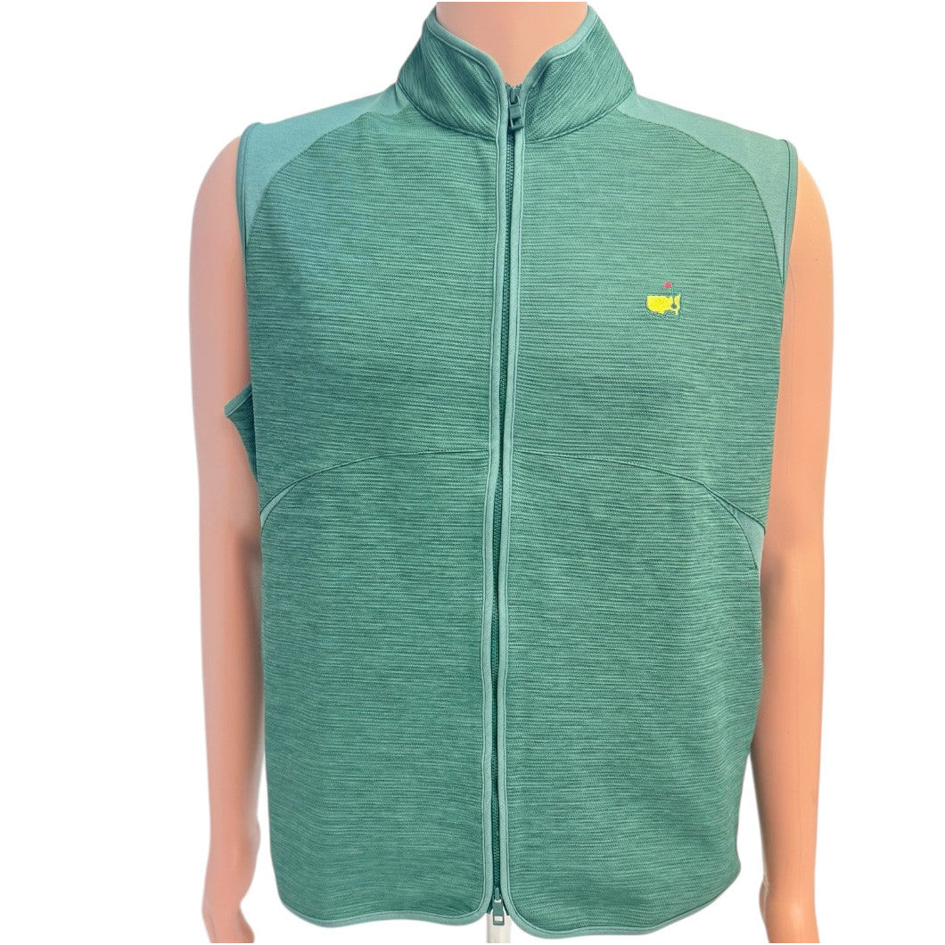 Masters Peter Millar Textured Green Full Zip Vest