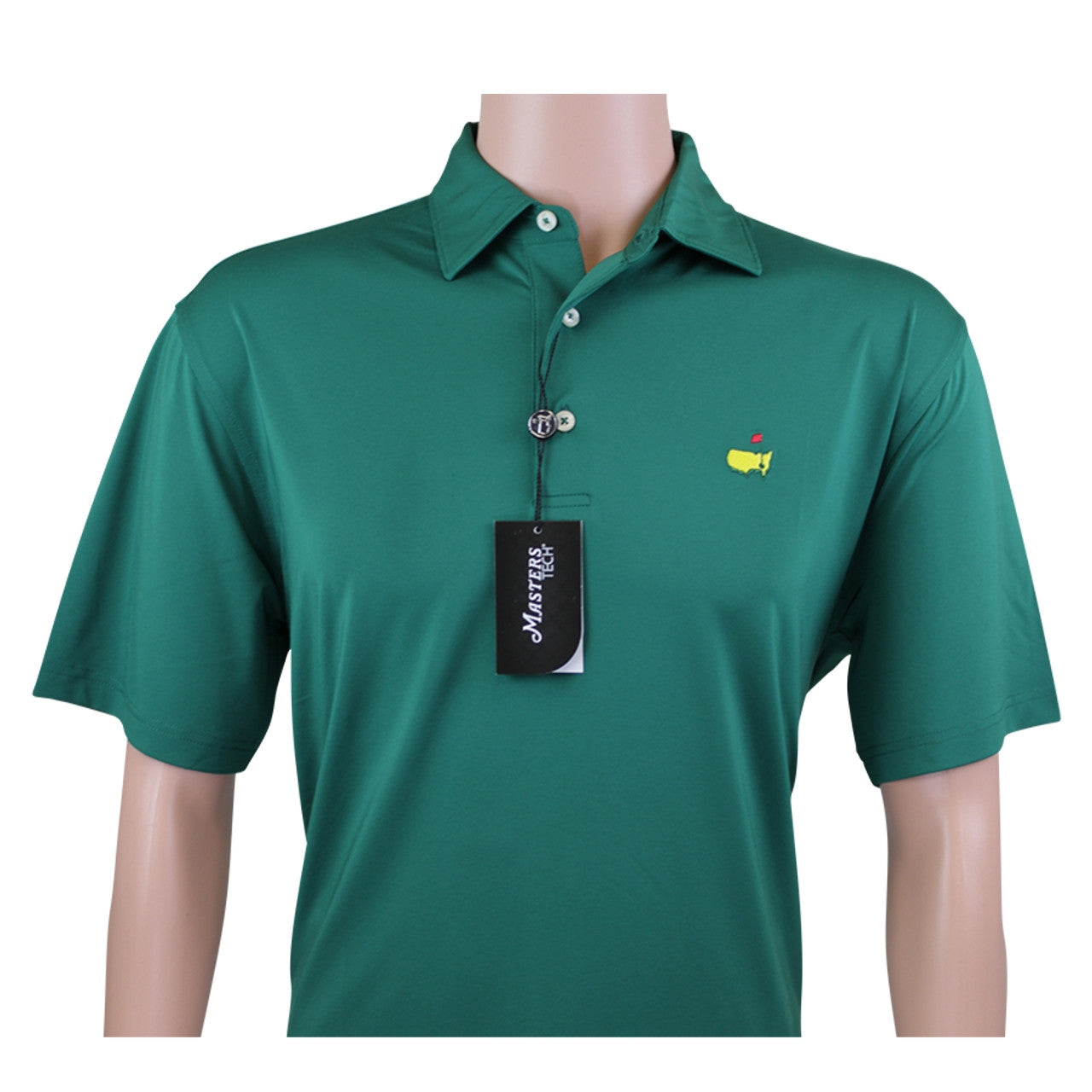 Masters Tech Green Performance Polo Golf Shirt