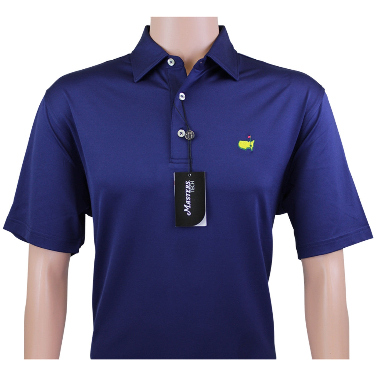 Masters Tech Navy Blue Performance Polo Golf Shirt