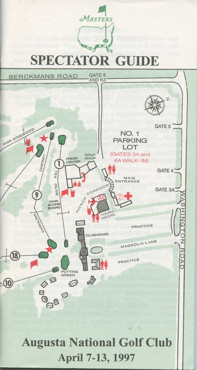 1997 Spectator Guide - Winner Tiger Woods