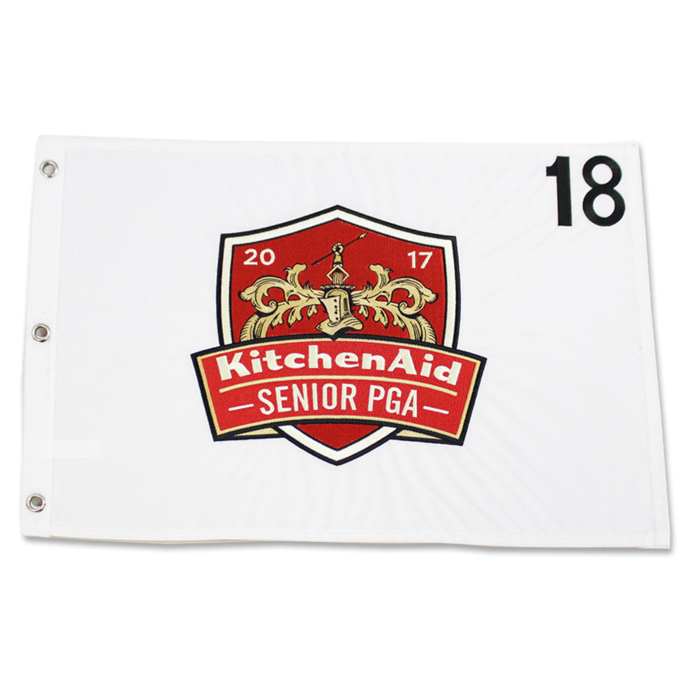 2017 Sr. PGA Championship Embroidered Pin Flag - White