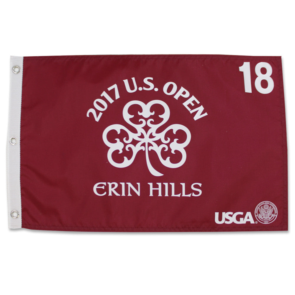 2017 US Open Championship Screen Printed Flag - Red - Erin Hills