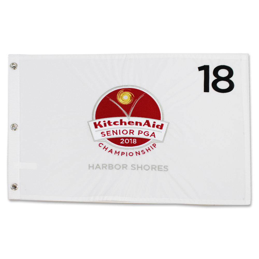 2018 Senior PGA KitchenAid Embroidered Pin Flag - White