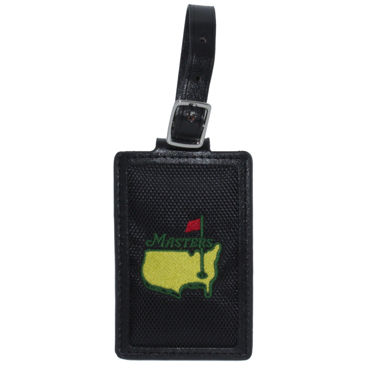 Masters Black Leather Luggage Tag