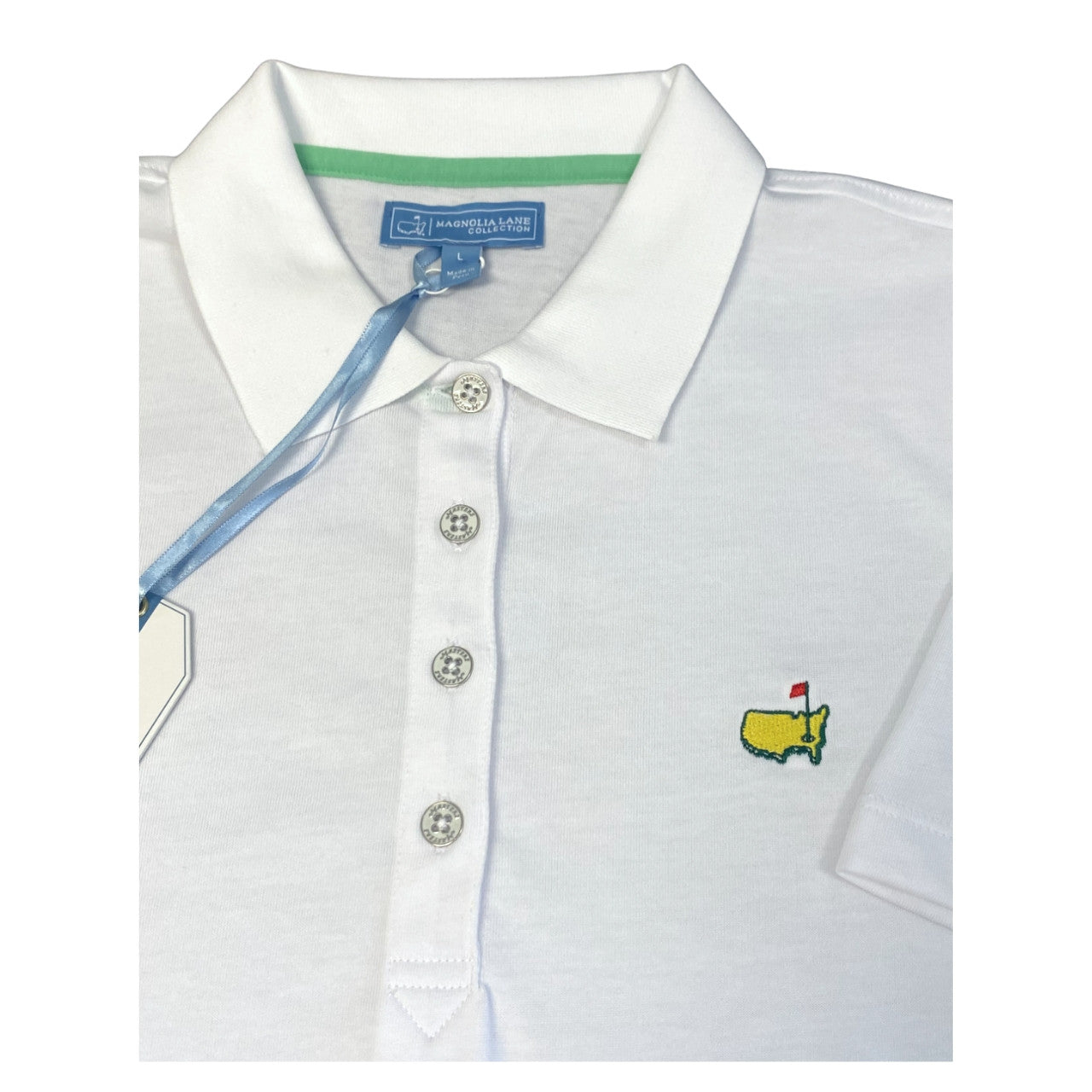 Masters Magnolia Lane Ladies Pima Cotton Blend White Polo