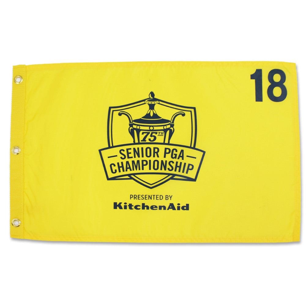 2014 75th Sr. PGA Championship Screen Printed Flag - Yellow
