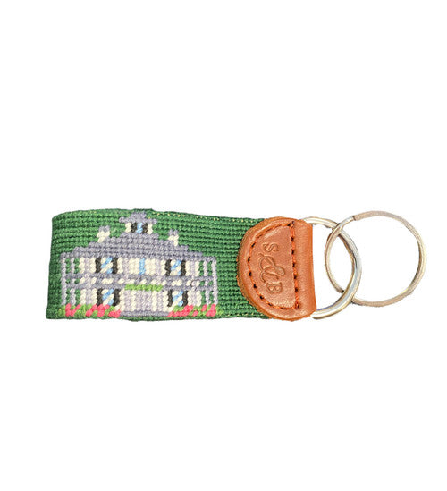 Masters Green Clubhouse Smathers & Branson Leather Key Fob