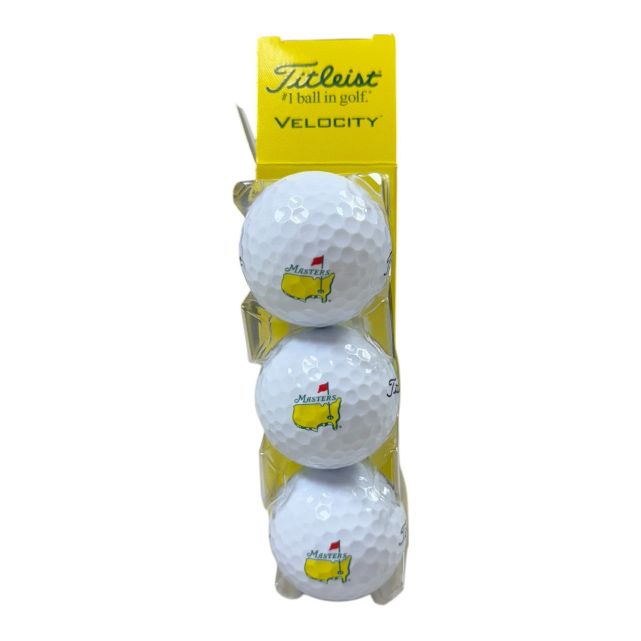 Masters Dozen Titleist Velocity Golf Balls in Box