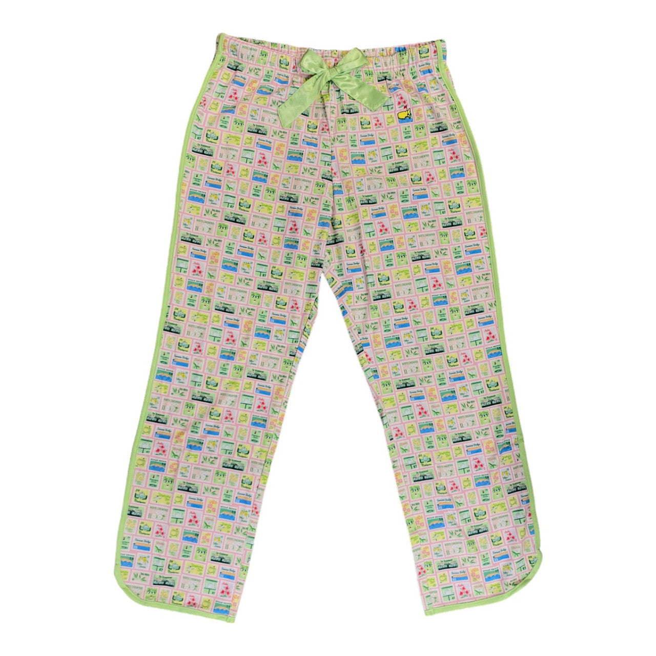 Masters Ladies Magnolia Lane Light Pink Postage Stamps Pajama Lounge Pants