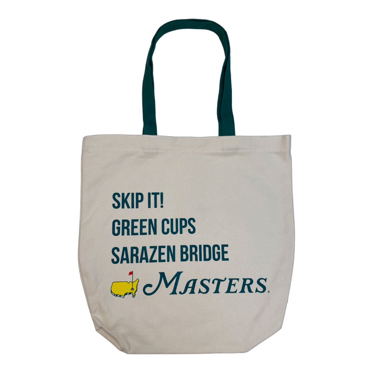 Masters Exclusive Skip It!, Green Cups, Sarazen Bridge Canvas Tote Bag