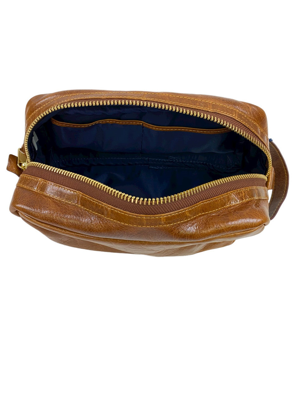 Masters Logo Smathers & Branson Needlepoint and Leather Dopp Travel Kit