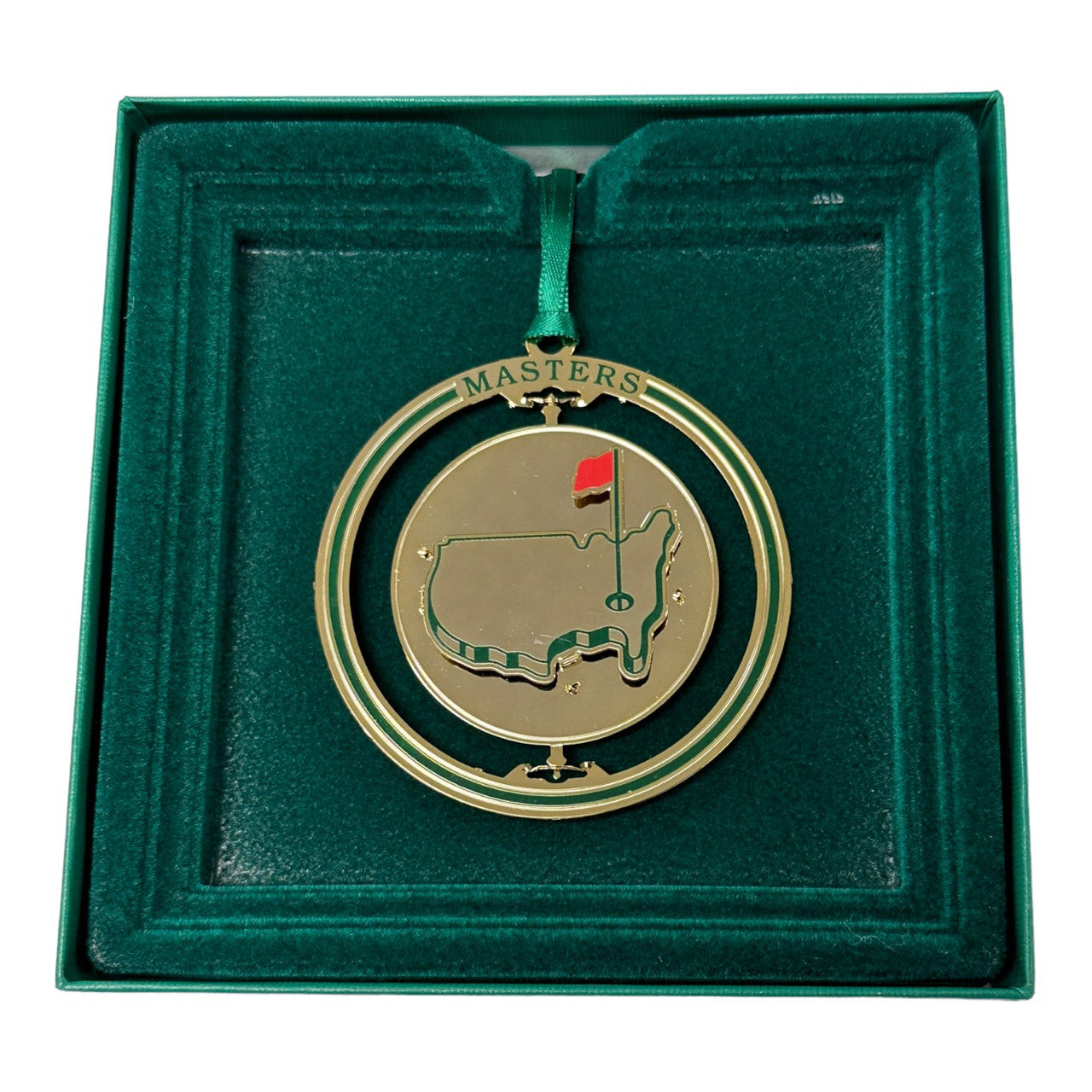 Masters Logo Spinning Circle 3D Decorative Holiday Ornament
