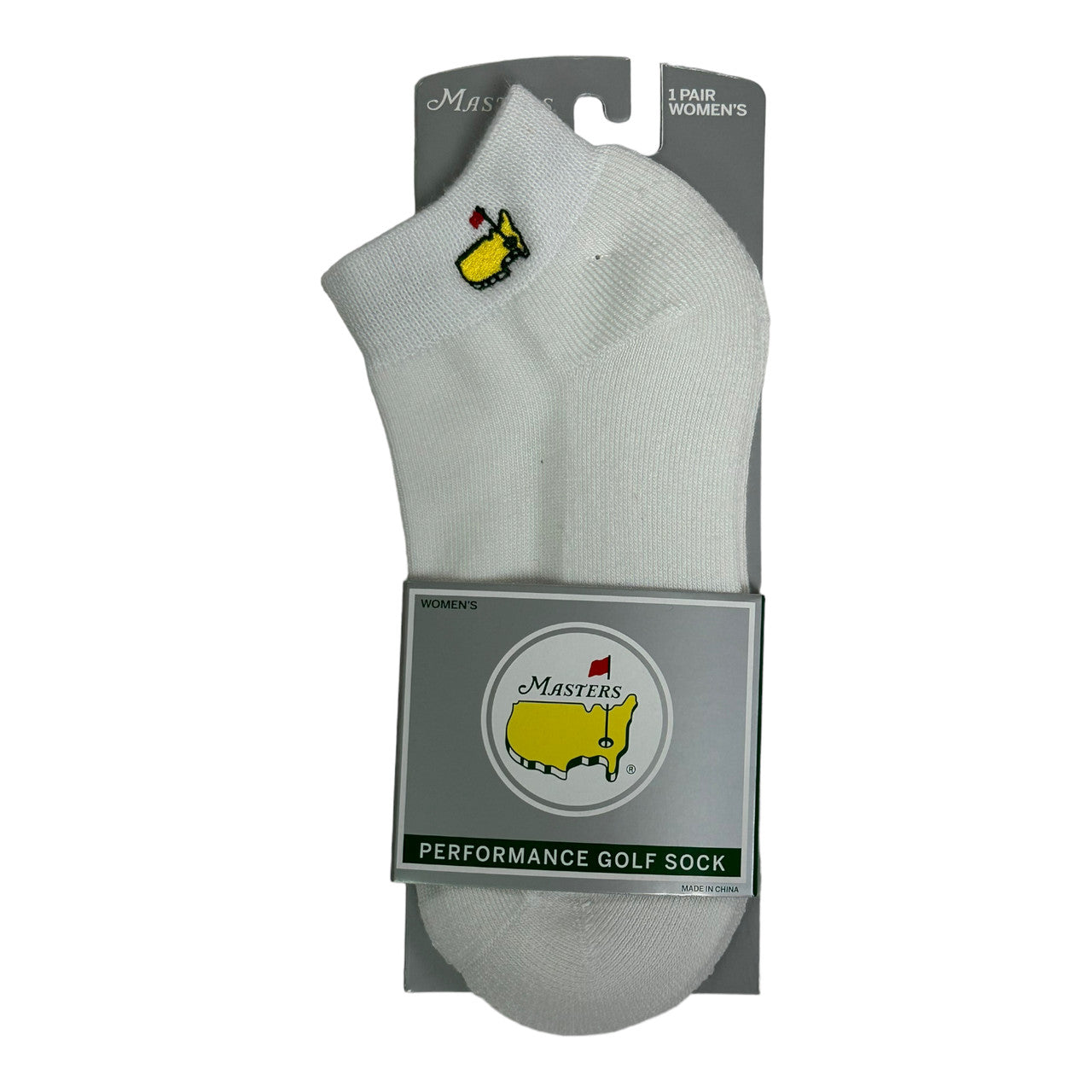 Masters Ladies White Ankle Performance Golf Socks