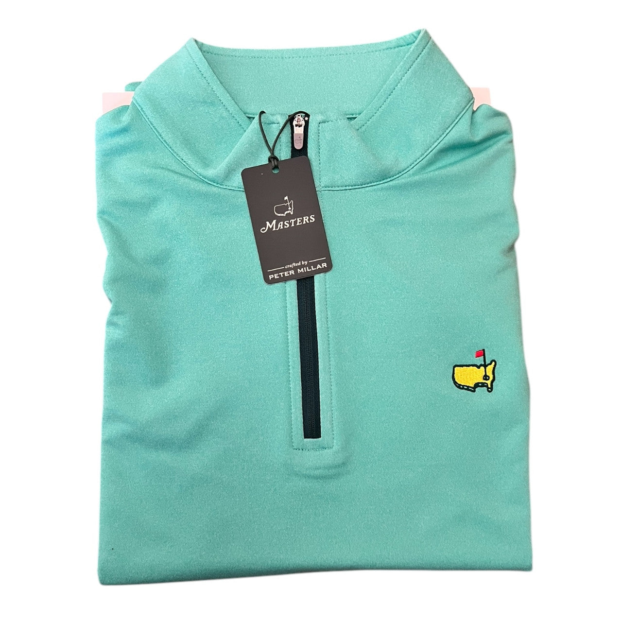 Masters Peter Millar Performance Tech Aqua 1/4 Zip Pullover