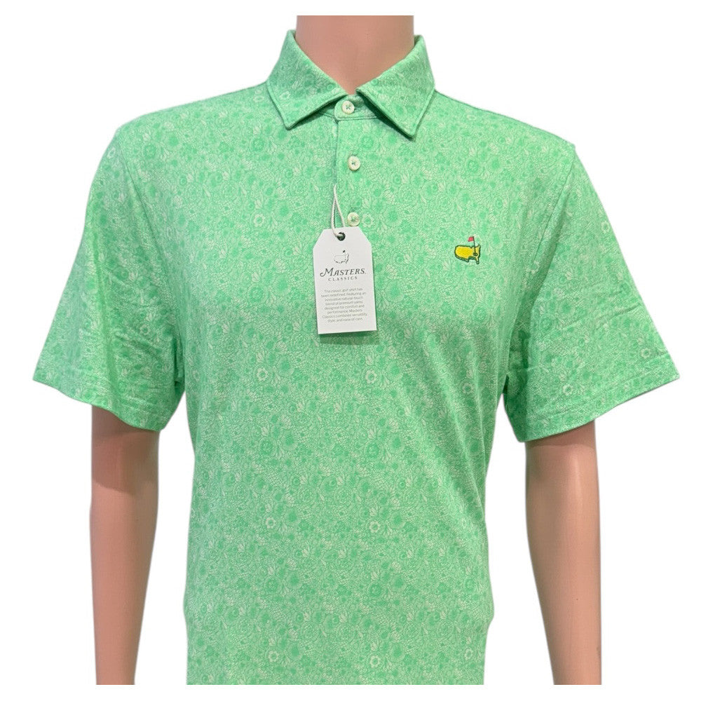 Masters Classics Green Floral Polo