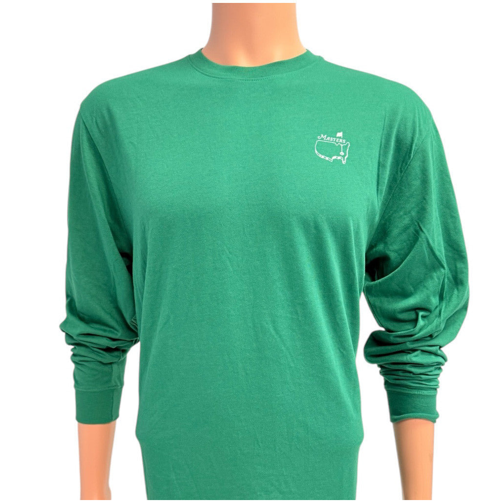 Masters Green Long Sleeve T-Shirt with Circle Two Color Logo