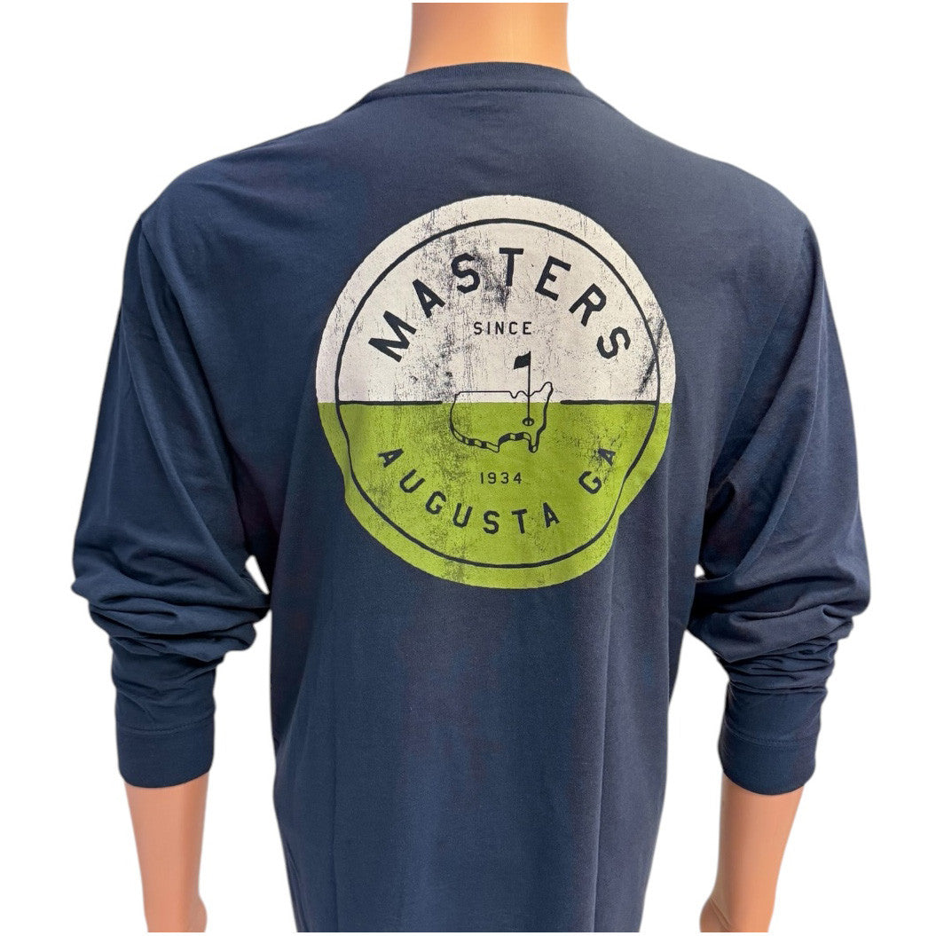 Masters Long Sleeve Navy T-Shirt with Two Tone Logo