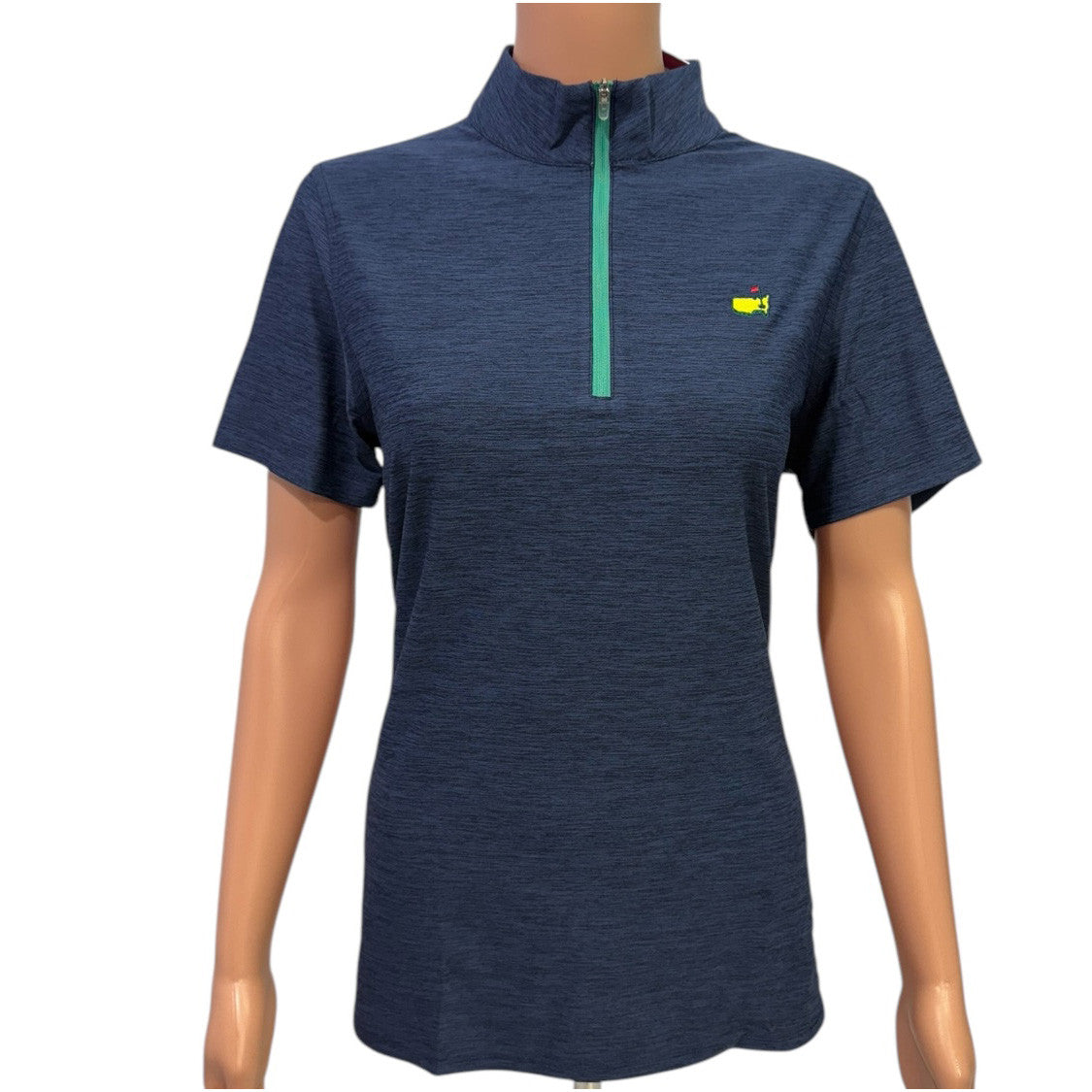 Masters Magnolia Lane Navy Performance Tech 1/4 Zip Short Sleeve Shirt