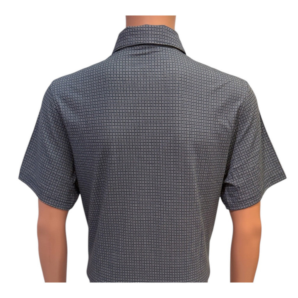 Masters Classics Navy Geometric Polo