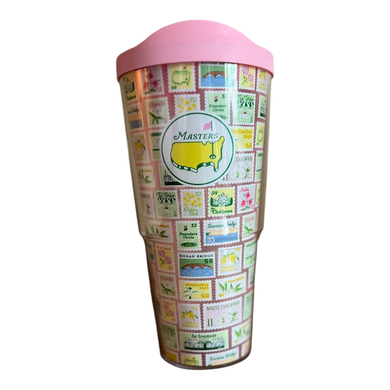 Masters Postage Stamp 24oz Tervis Tumbler with Lid
