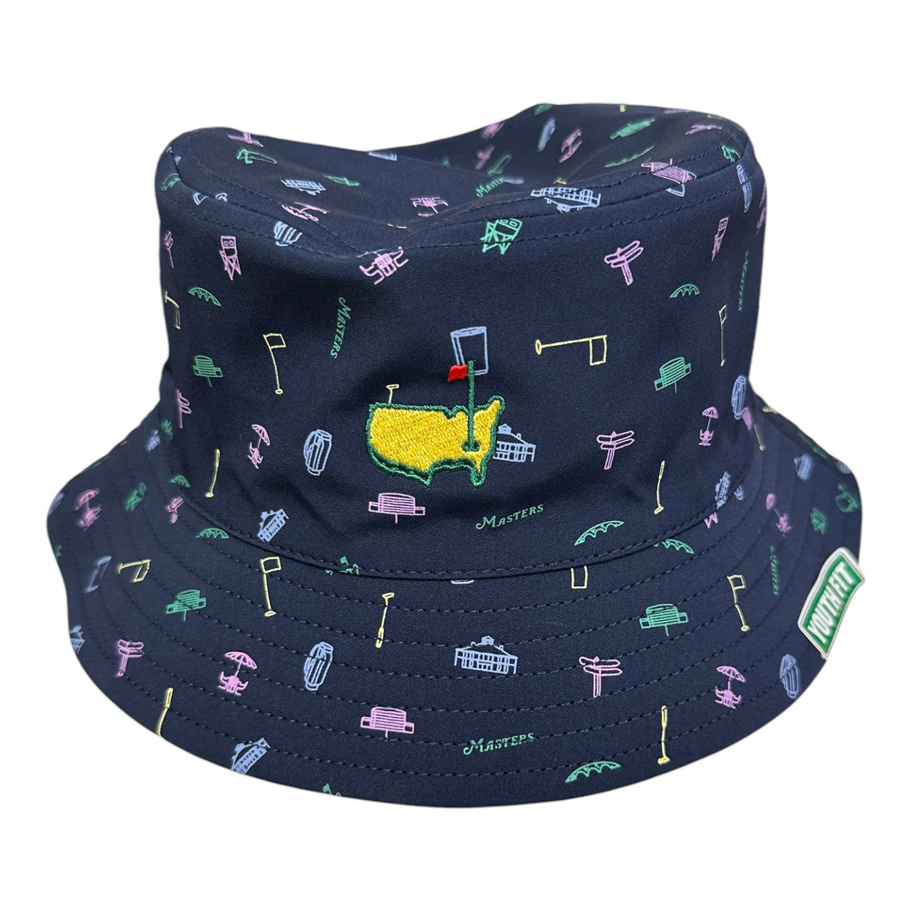 Masters Kids Youth Fit Navy Blue Augusta Icons Bucket Hat