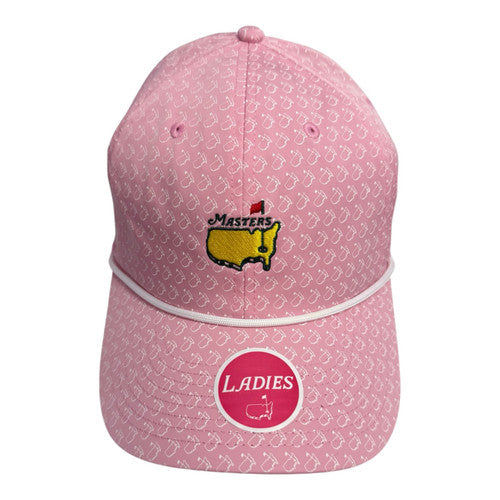 Masters Ladies Pink Rope Hat with White Map Logo