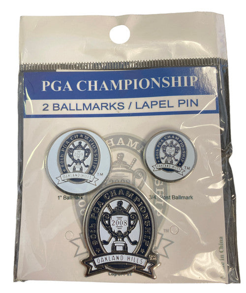 2008 PGA Championship Lapel Pin & Ball Markers