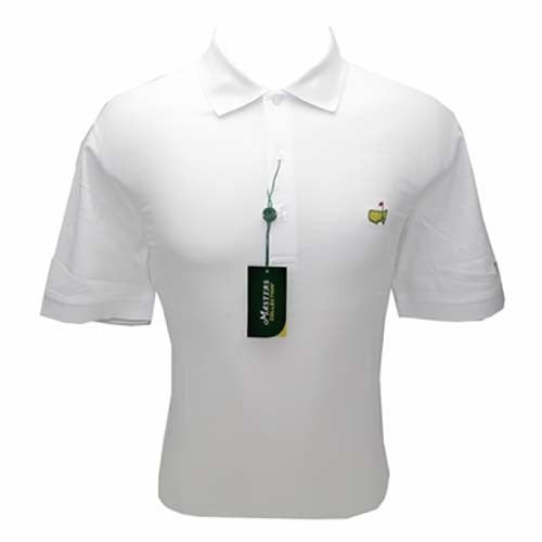 Masters Polo Shirt - White- 100% Pima Cotton